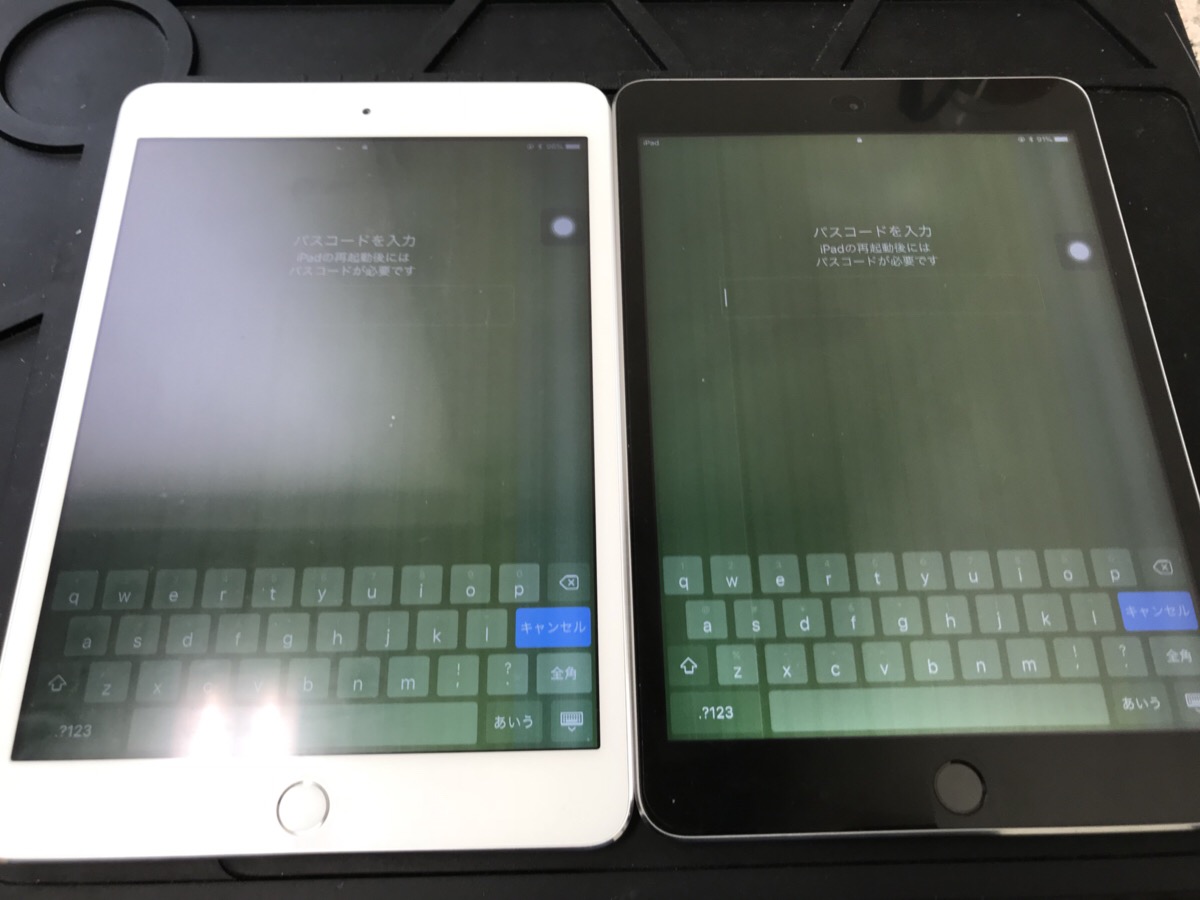 iPad - ipad mini3 128GB ディスプレイ割れsimフリー iPad mini3本体 ジャンク品 ひび割れあり