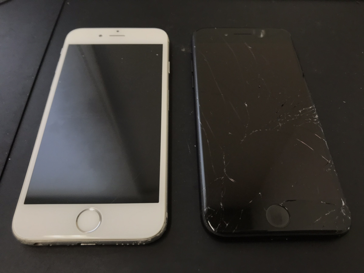 【2台同時】iPhone7とiPhone6の画面割れ修理を行いました！