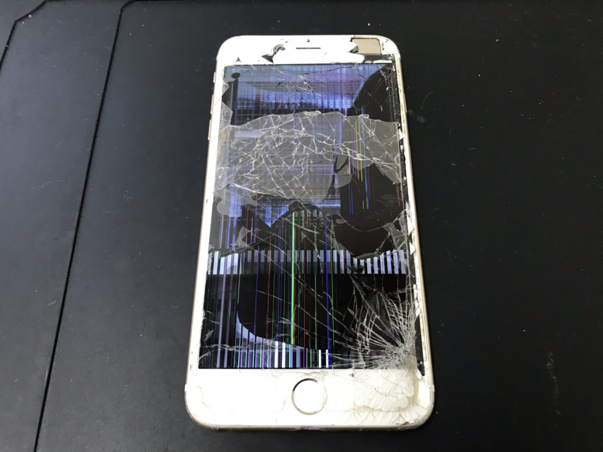 液晶が壊れたiPhone6Plus