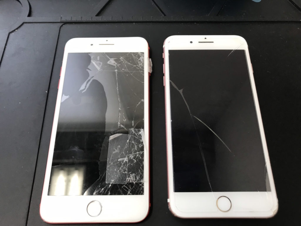 画面が割れたiPhone7Plus(2台)