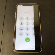 画面修理前のiPhoneXR