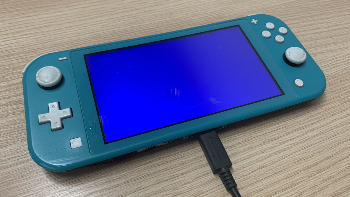 【郵送修理】ブルースクリーンになったNintendo Switch Lite