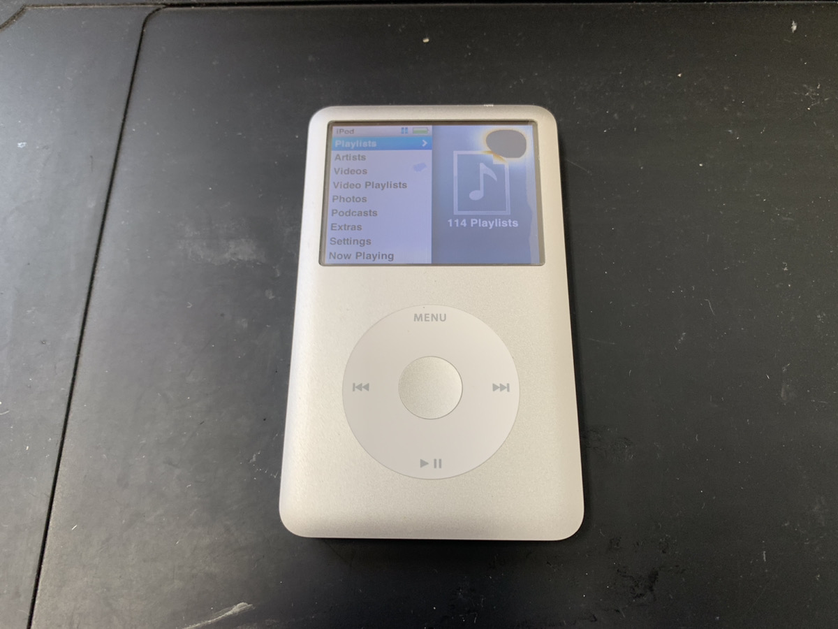 液晶が壊れているiPod Classic