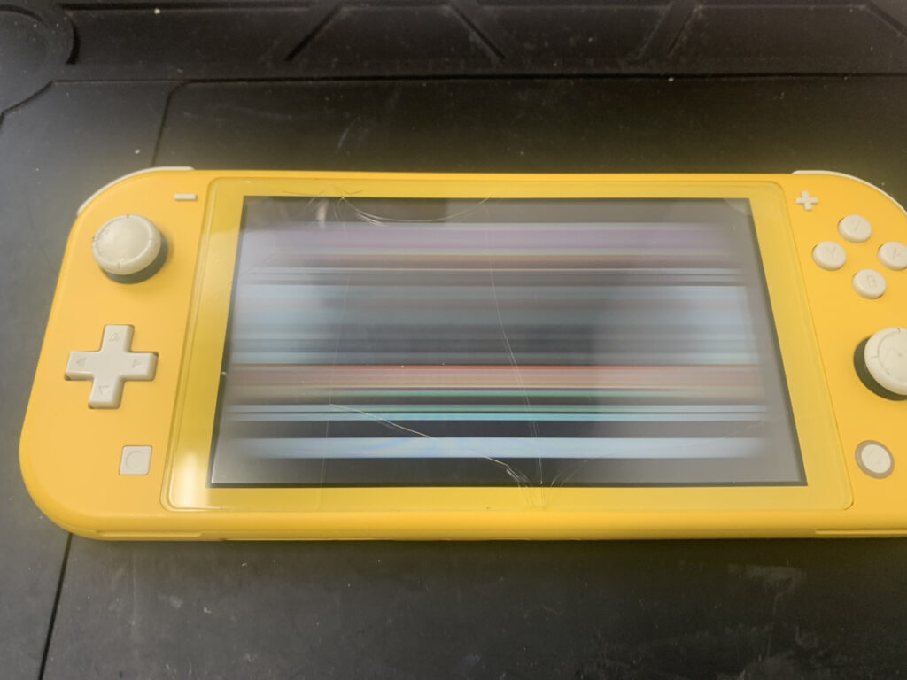 液晶が壊れているNintendo Switch Lite