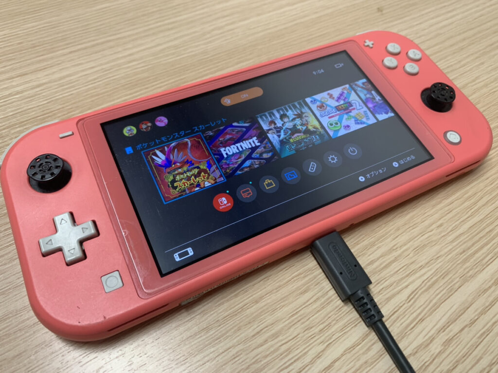 基板修理後のNintendo Switch Lite