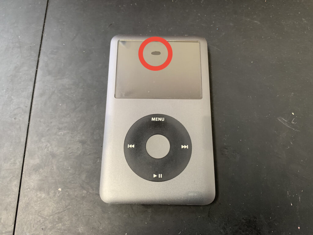 バッテリーが膨張しているiPod Classic