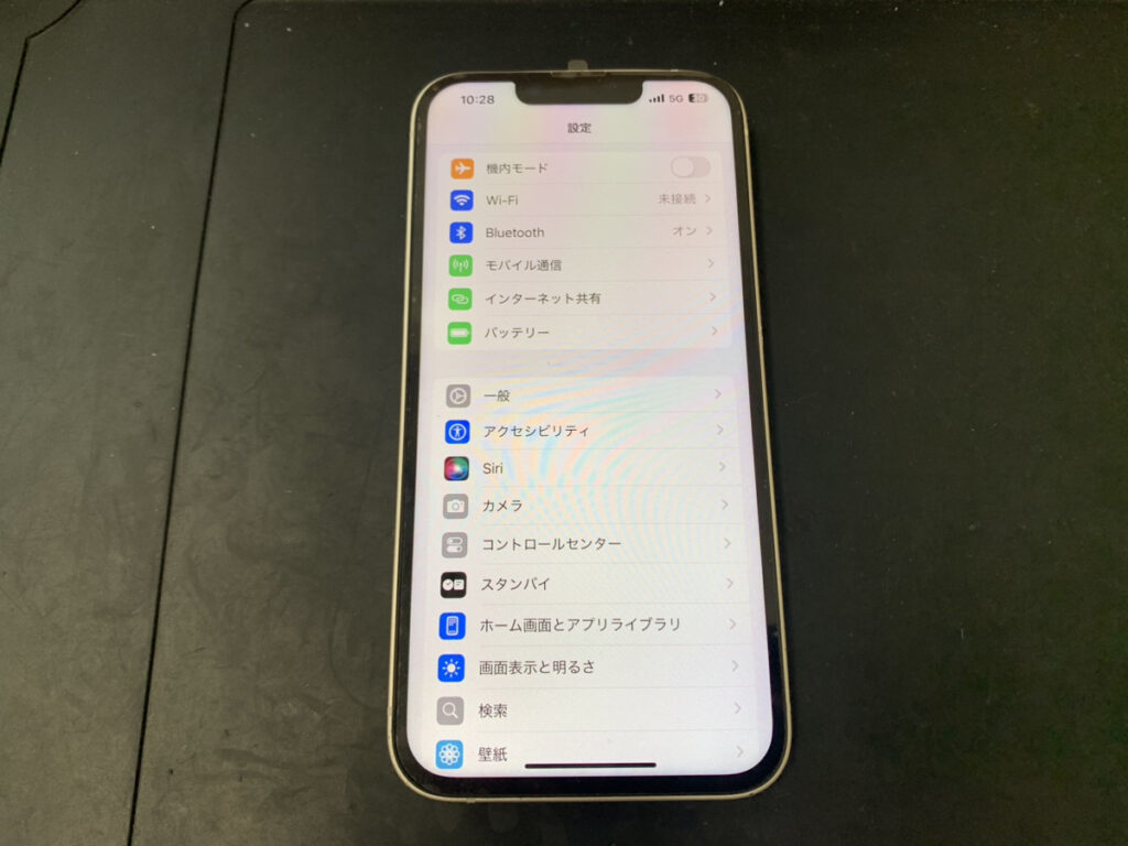 画面交換後のiPhone14