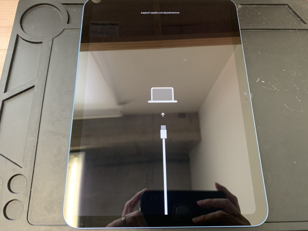 リカバリーモードになったiPad第10世代