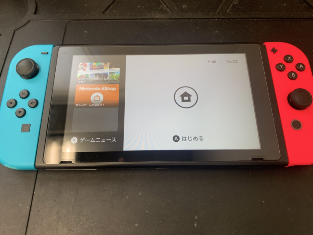 基板修理後のNintendo Switch