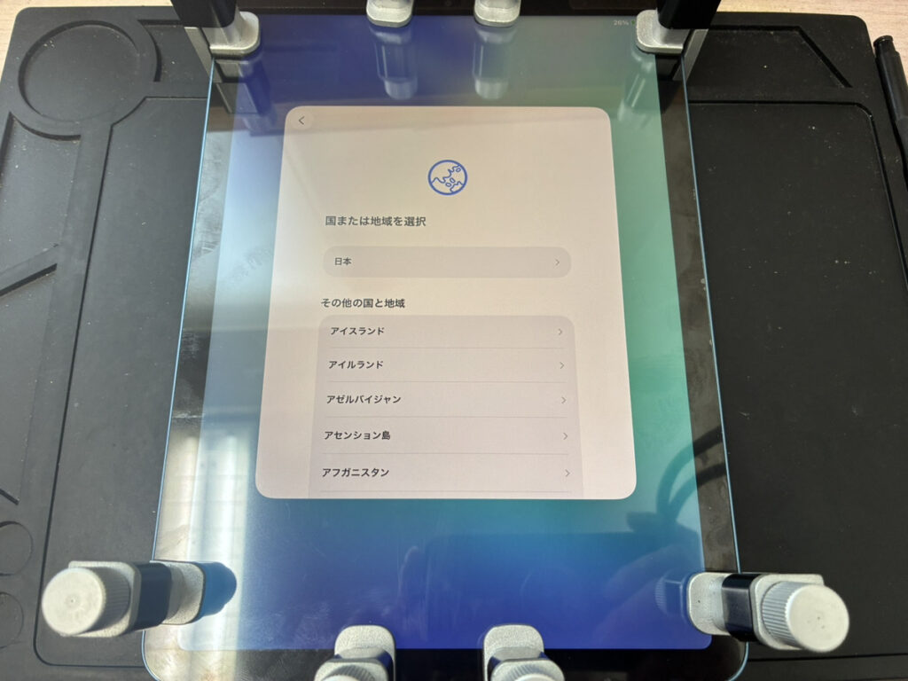 画面と電源ボタンを修理したiPad Air5