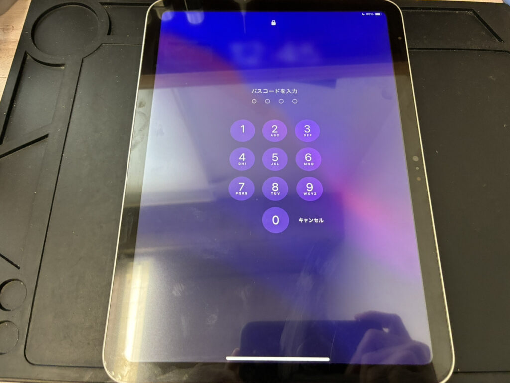 画面修理後のiPad第10世代