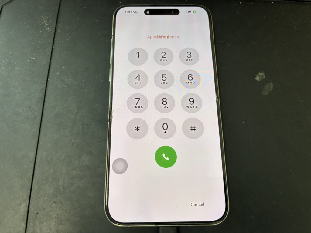 充電口修理後のiPhone15ProMax