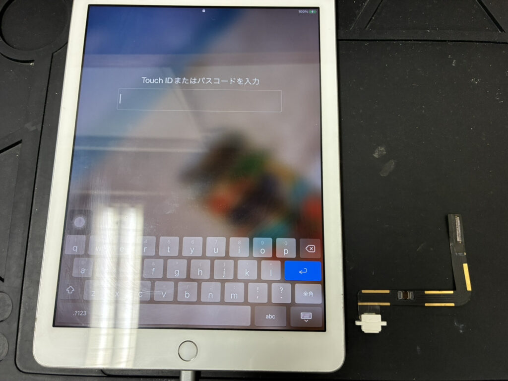 充電口修理後のiPad第6世代