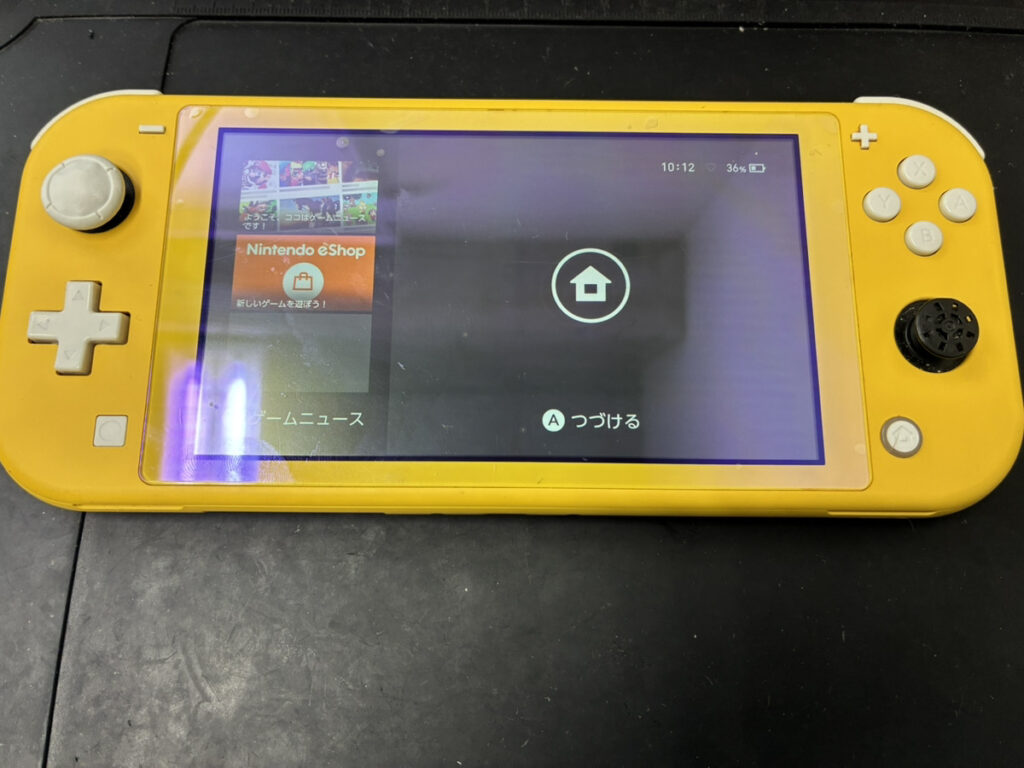 無事復旧したNintendo Switch Lite