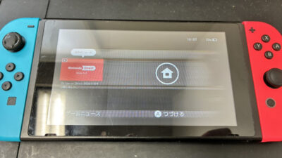 【鹿児島】Nintendo Switchの液晶修理｜経年劣化で画面に横線が入る症状を修理しました