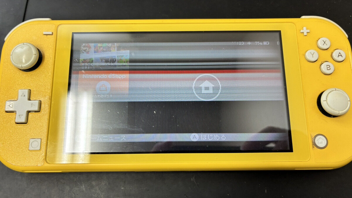 【鹿児島】Nintendo Switch Liteの液晶修理｜画面に横線が表示される症状を修理